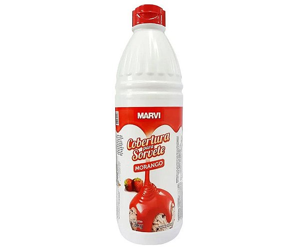 Cobertura para Sorvetes Morango c/1kg