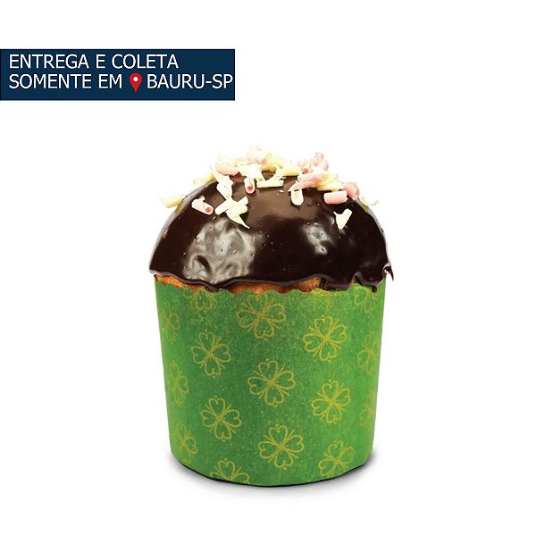 Forma de Panetone 100g Verde c/12 unidades