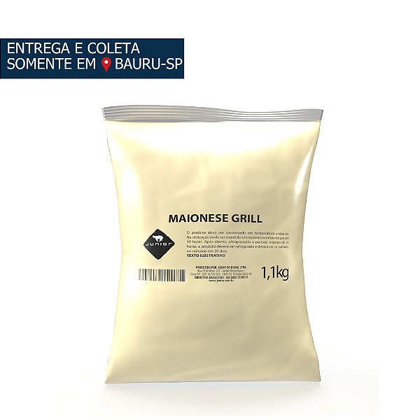 Maionese Grill Junior Bag c/1,1Kg