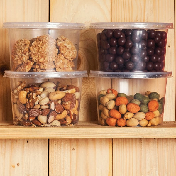 Pote Redondo com Tampa PRAFESTA c/24 unidades