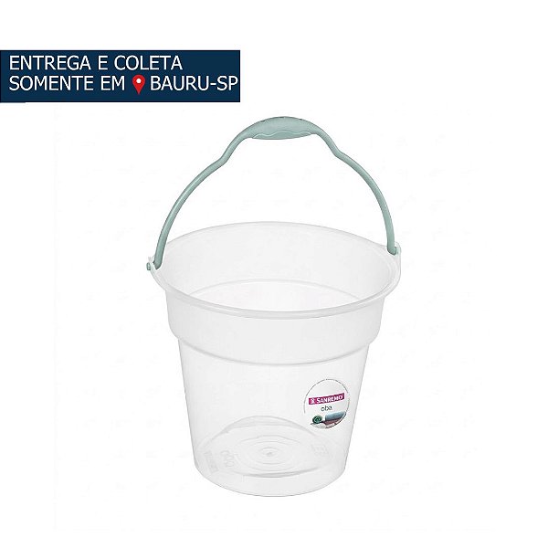 Balde Plástico Redondo 8L