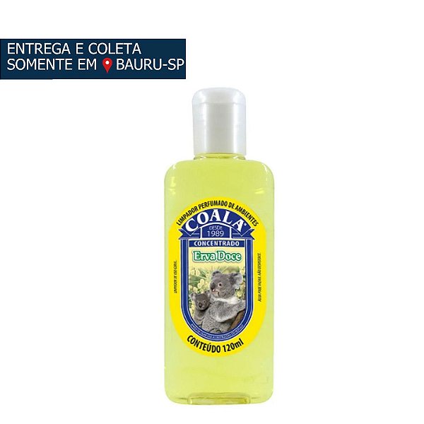 Coala Essências - Limpador Perfumado de Ambientes Erva Doce c/120 ml