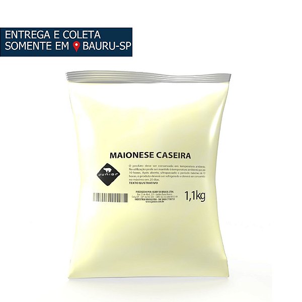 Maionese Caseira Junior Bag c/1,1kg