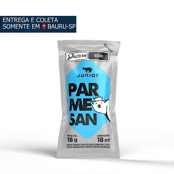 Molho Parmesan Junior Sachê c/180 unidades