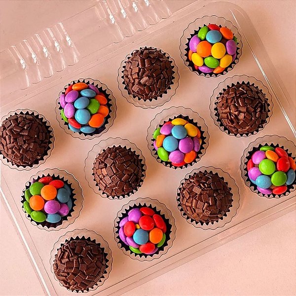 Embalagem Plástica para 12 Doces GA19