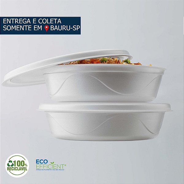Marmitex Isopor 850ml Darnel c/100 unidades