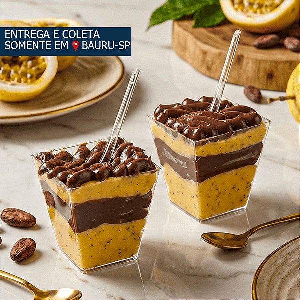 Copo Acrílico Quadrado 50ml c/10 unidades
