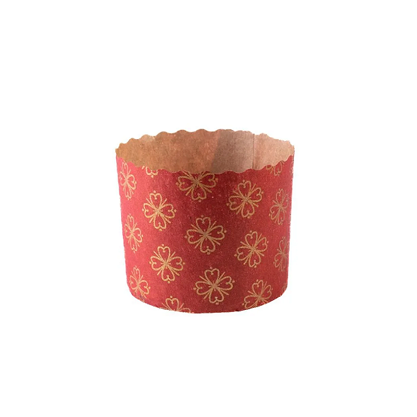 Forma de Panetone 100g Vermelho c/12