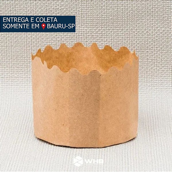 Forma de Panetone 400g Krafit c/12 unidades