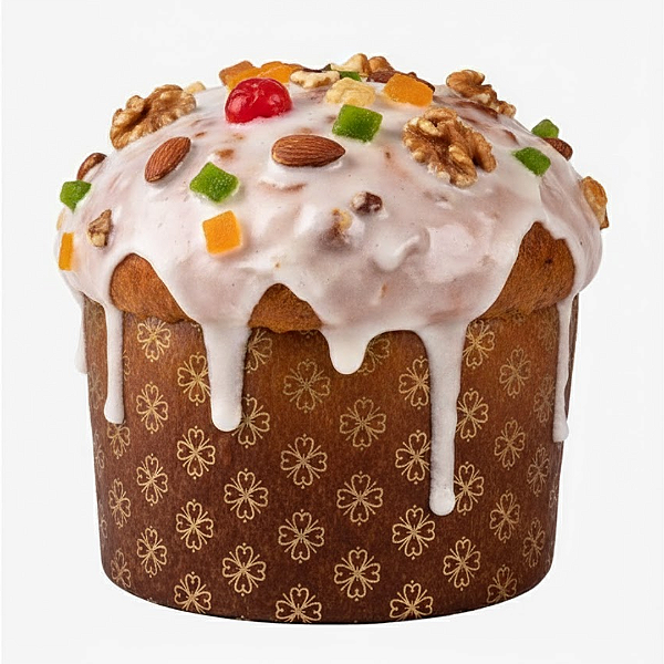 Forma de Panetone 500g Marrom c/12 unidades