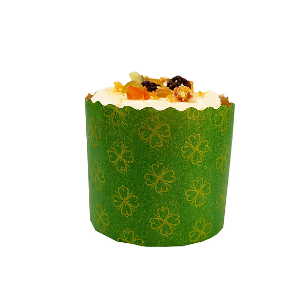 Forma de Panetone 500g Verde c/12 unidades