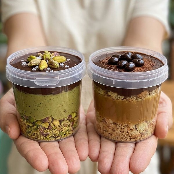 Pote Redondo 220ml c/tampa e lacre c/10 unidades