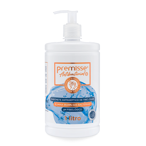 Sabonete Líquido 1L PUMP Antisséptico Triclosan