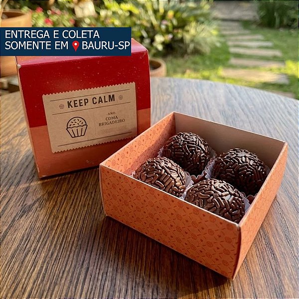 Caixa 4 doces com tampa c/10 unidades