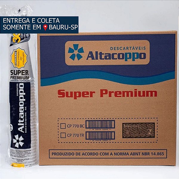 Copo Plástico PP 770ml c/500 unidades ALTACOPPO