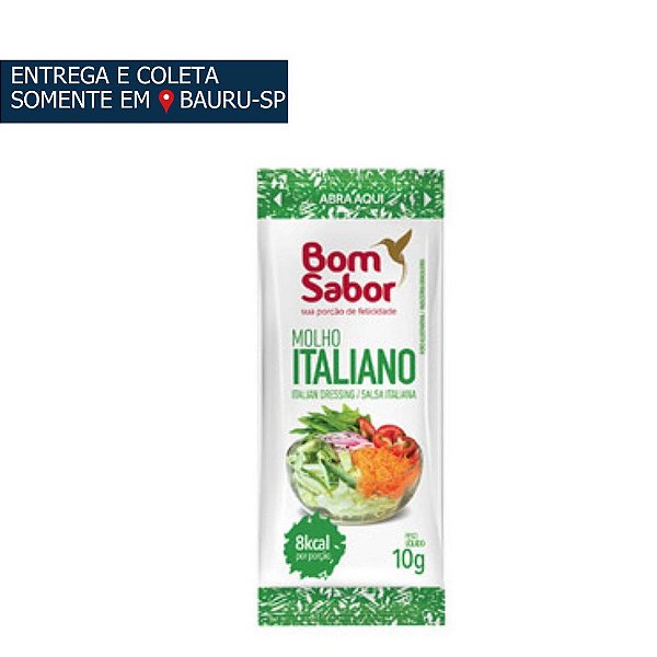 Molho Italiano Sachê Bom Sabor c/200 unidades