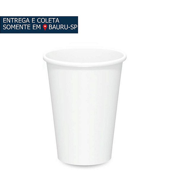 Copo Papel Branco 180ml c/50 unidades