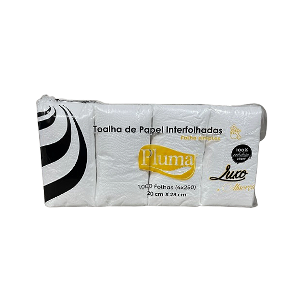 Papel Interfolhado Pluma LUXO c/1000 folhas