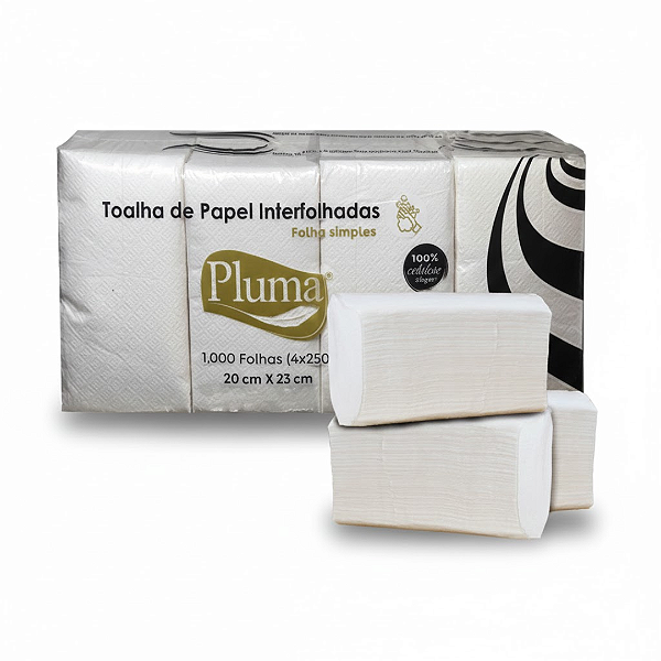 Papel Interfolhado Pluma LUXO c/1000 folhas
