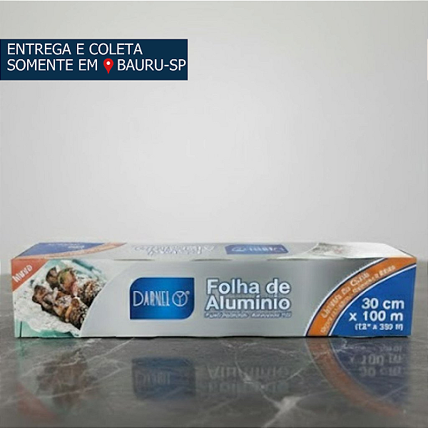 Rolo Alumínio 30x100 metros