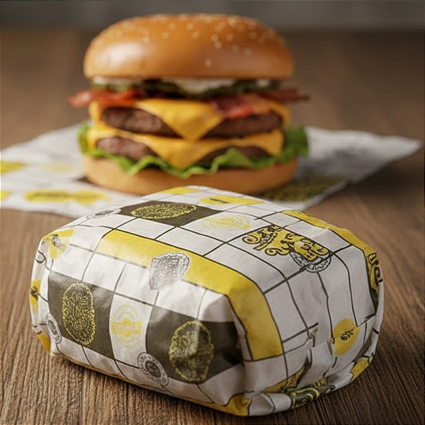 Papel Acoplado com Película 30x38 Buguer Black c/500 unidades