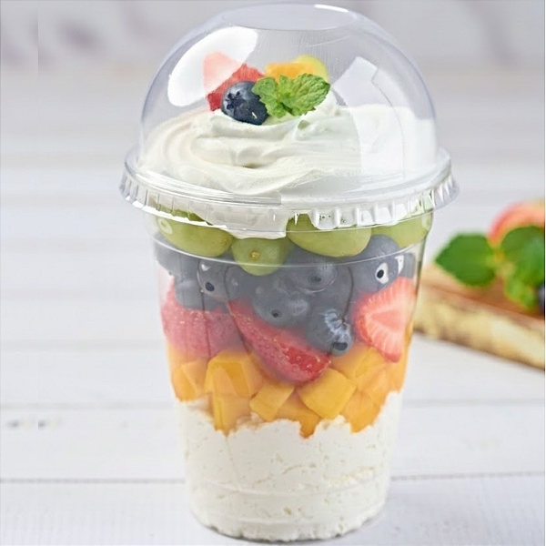 Copo PET Fibraform 400ml com tampa Bolha c/50 unidades