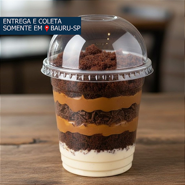Copo PET Fibraform 300ml com tampa Bolha c/50 unidades