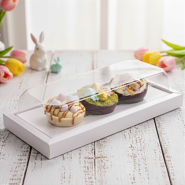 Caixa 3 Ovos Páscoa Slim 150g c/5 unidades - DUPLA FACE