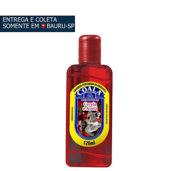 Coala Essências - Limpador Perfumado de Ambientes Cereja e Avelã c/120 ml