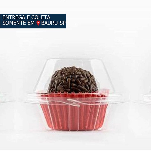 Embalagem p/ brigadeiro individual c/50 unidades