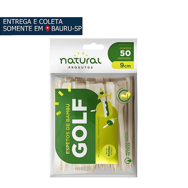 Espeto em Bambu Golf c/50 unidades