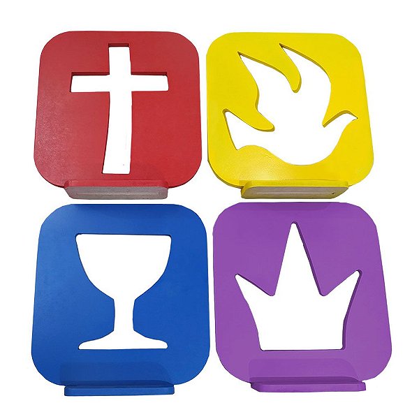 Símbolos Igreja Quadrangular em MDF