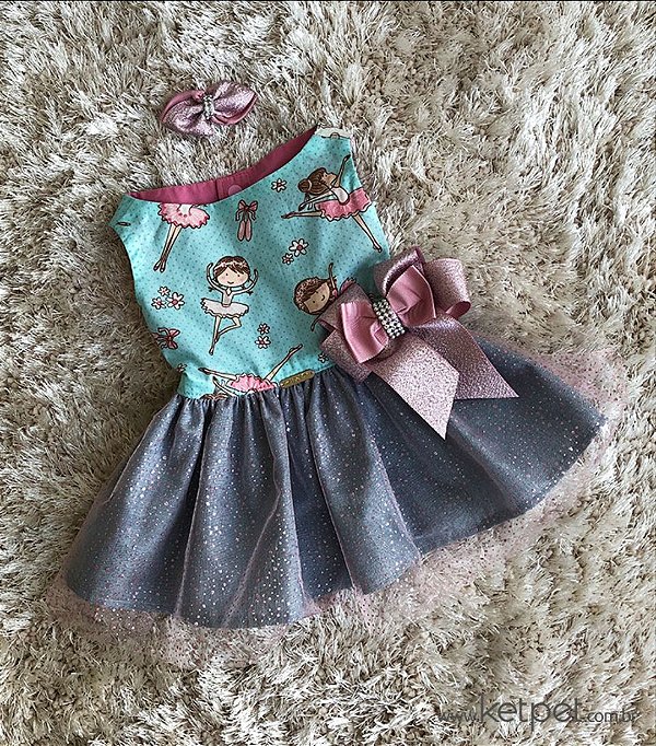 Vestido Bailarina Keypetstore Azul