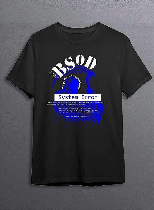 Camiseta BHack - Blue Screen of Death