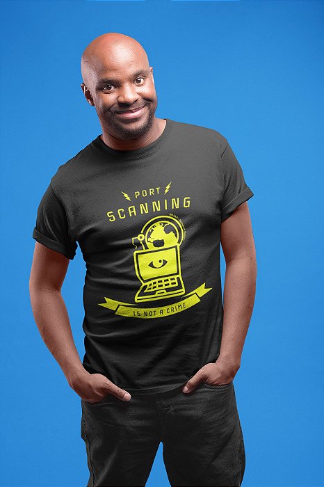 Camiseta Hacker Port Scanning Is Not A Crime