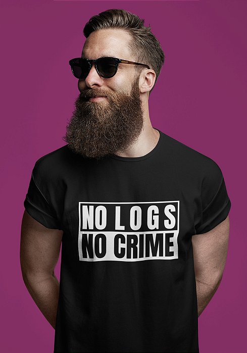 Camiseta Hacker No Logs No Crime