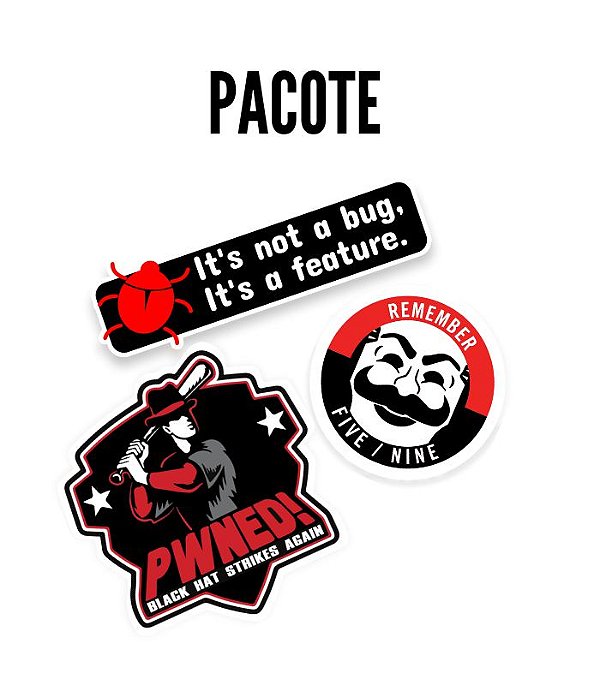 Pacote stickers Hello World