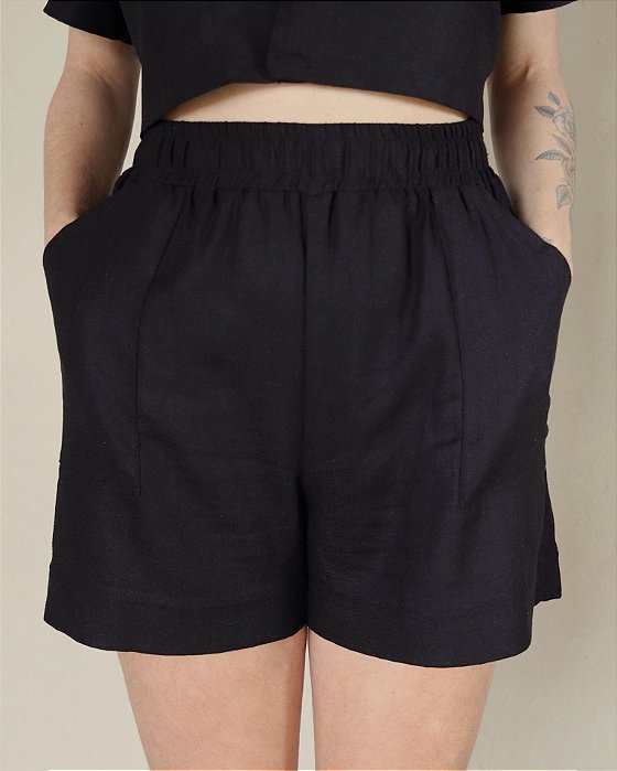 short kate linho preto