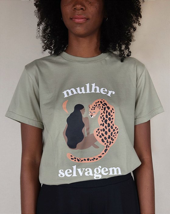 camiseta algodão orgânico mulher selvagem