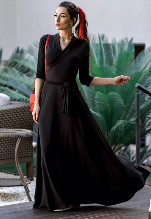 vestido preto suplex