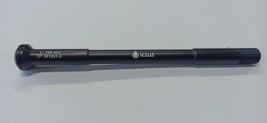 EIXO ICTUS 12mm 148MM Traseiro C/Arruela conica (L:165mm TP: M12x1,00mm)