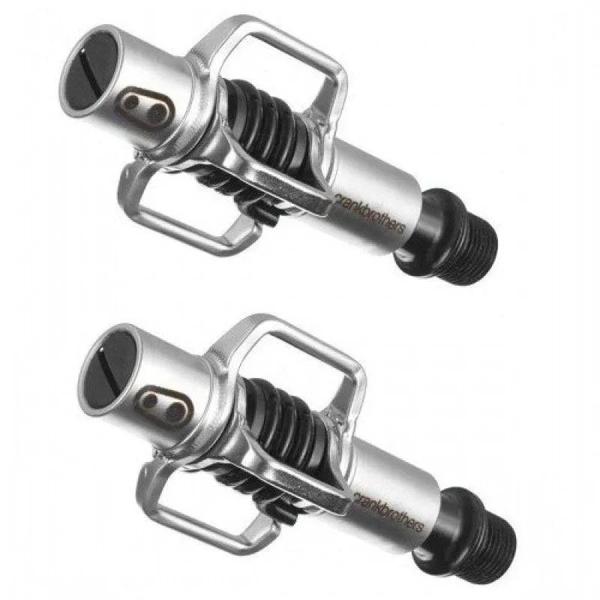 Pedal Crankbrothers Egg Beather 1 Prata - Mola Preta