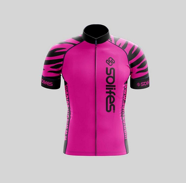 Camisa Ciclismo SOLIFES Rosa Mancha - Tam. GG