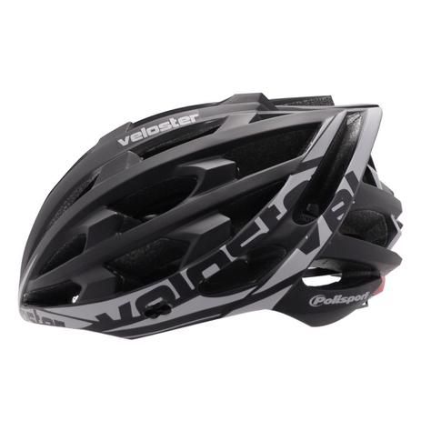 Capacete de Ciclismo POLISPORT Veloster Preto/Cinza Tam. M