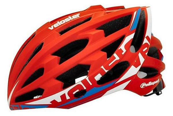 Capacete de Ciclismo POLISPORT Veloster Vermelho Tam. G