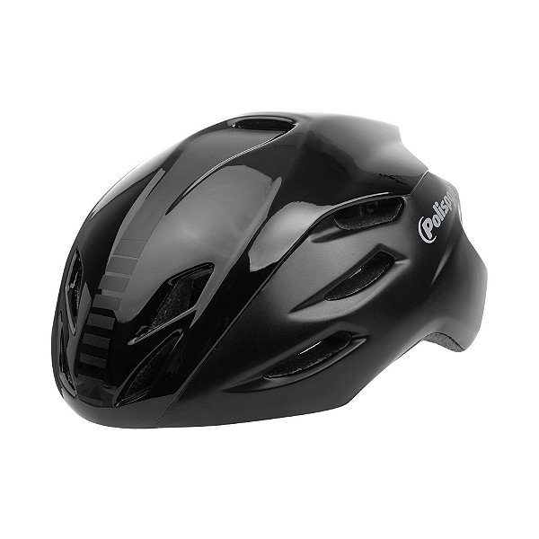 Capacete de Ciclismo POLISPORT Aero Road Preto Tam. M