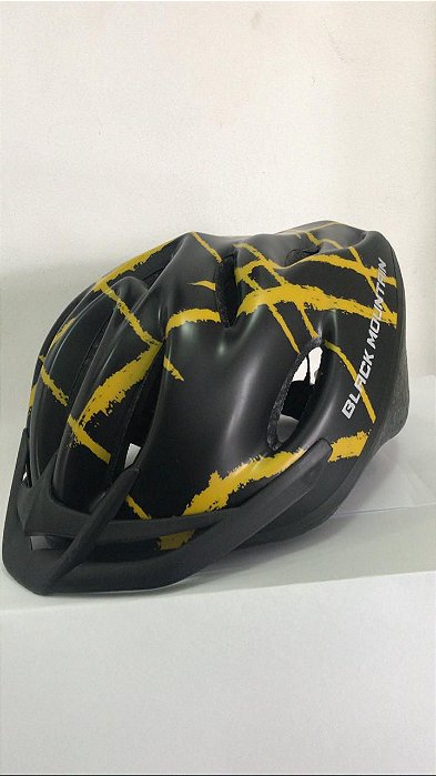 Capacete de Ciclismo WINNER BM Preto/Amarelo com Apoio