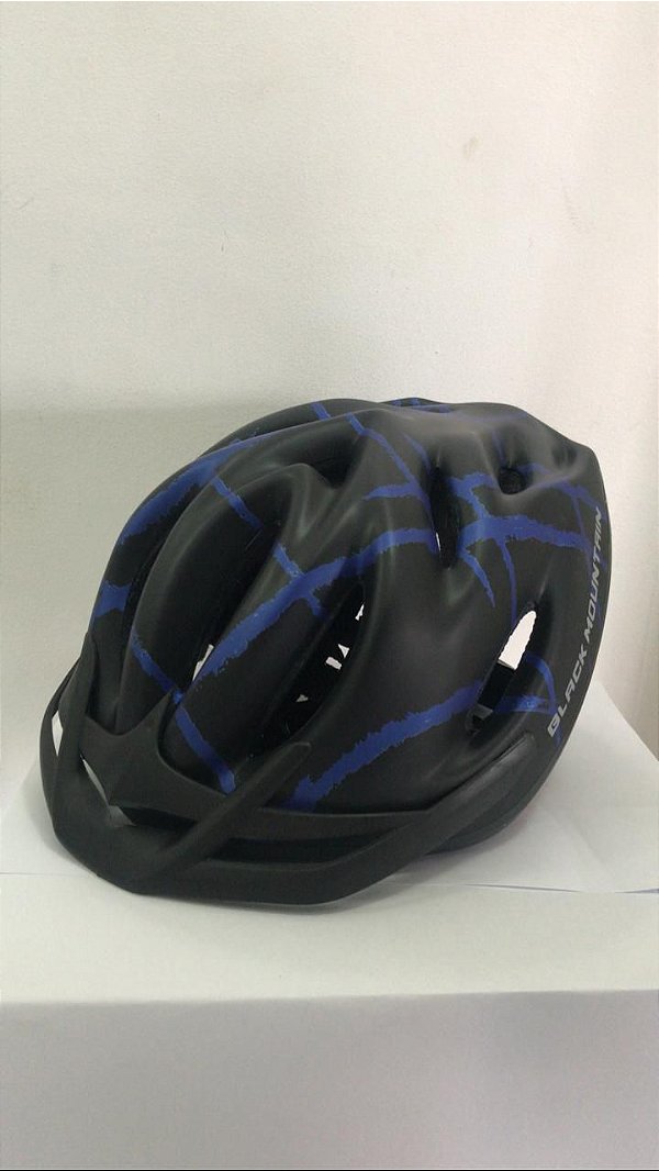 Capacete de Ciclismo WINNER BM Preto/Azul com Apoio