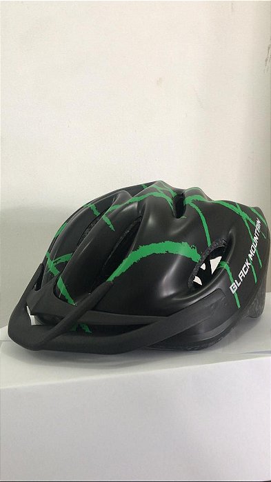 Capacete de Ciclismo WINNER BM Preto/Verde com Apoio