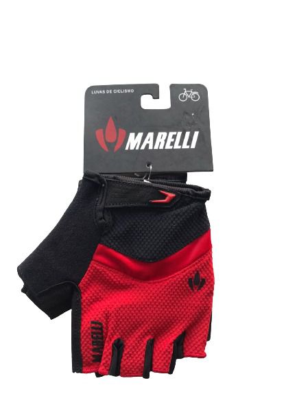 Luva MARELLI Recorte c/ Velcro Vermelho - Tam. G